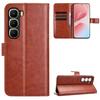 For Infinix Hot 60 Pro 4G PU Leather Case with Strap Crazy Horse Texture Phone Wallet Cover
