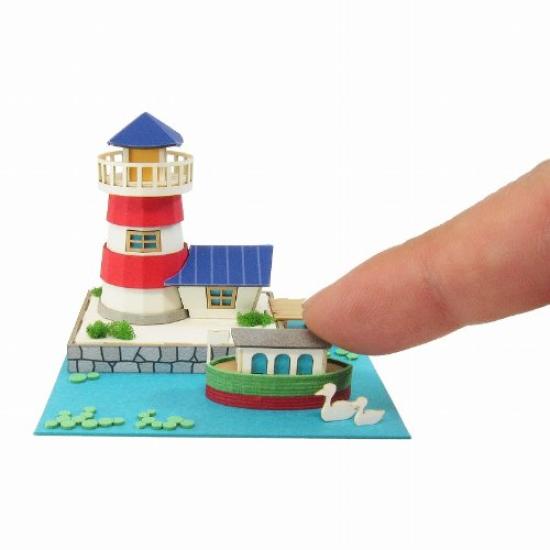 Sankei Miniature Art Mini Lighthouse and Canal Boat MP05-08