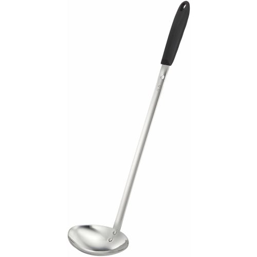 Endo Shoji Commercial Murano Nylon Long-Handled Double-Ended Ladle, 90cc, 18-8 Stainless Steel, Glass-Fiber Reinforced 66 Nylon, Made in Japan, BLCI40