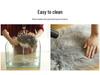 Round Long-Pile Imitation Wool Yoga Mat for Living Room or Bedroom