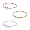 New 925 Sterling Silver Moment Silk Mesh Braided Bracelet Charm Bracelet Fit Original Charm Beads DIY Making Women's Jewelry