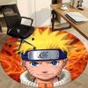 1PC Naruto Office Round Rug, Non-slip, Soft and Durable Office Rug for Interior Decoration, Perfect for Office, Beautiful Decoration