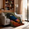 Oil Painting Pet Illustration Blanket Soft Throw Blanket for Home Bedroom Bed Sofa Picnic Travel Office Rest Cover Blanket Gift