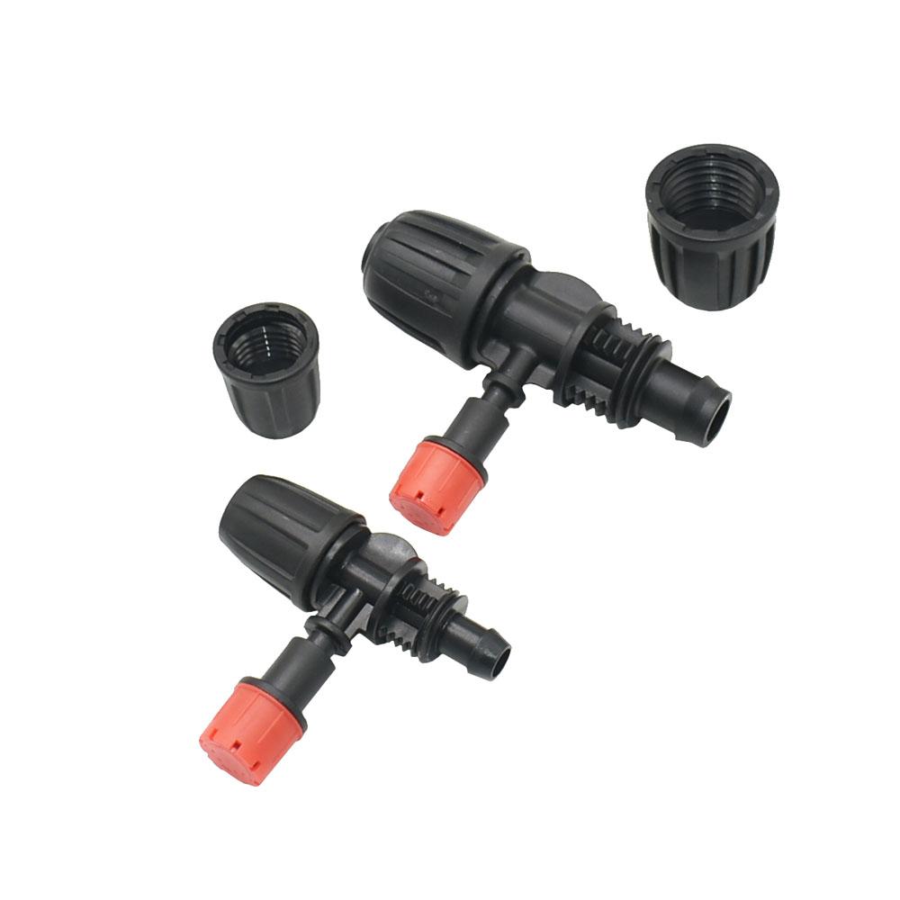 4pcs 8 holes Garden Sprinkler Nozzles Dripper 3/8" 1/2" Tee Barb Connector Drip Irrigation Watering Sprinkler For Irrigation