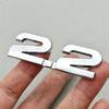 3D Metal Car Sticker Logo 1.5 1.8 2.0 2.2 2.4 2.5 2.8 3.0 T Rear Trunk Badge for Toyota Hyundai Nissan Mazda Honda Accessories DD5
