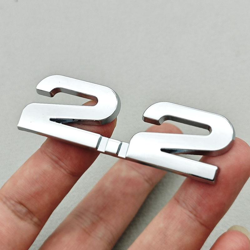 3D Metal Car Sticker Logo 1.5 1.8 2.0 2.2 2.4 2.5 2.8 3.0 T Rear Trunk Badge for Toyota Hyundai Nissan Mazda Honda Accessories DD5