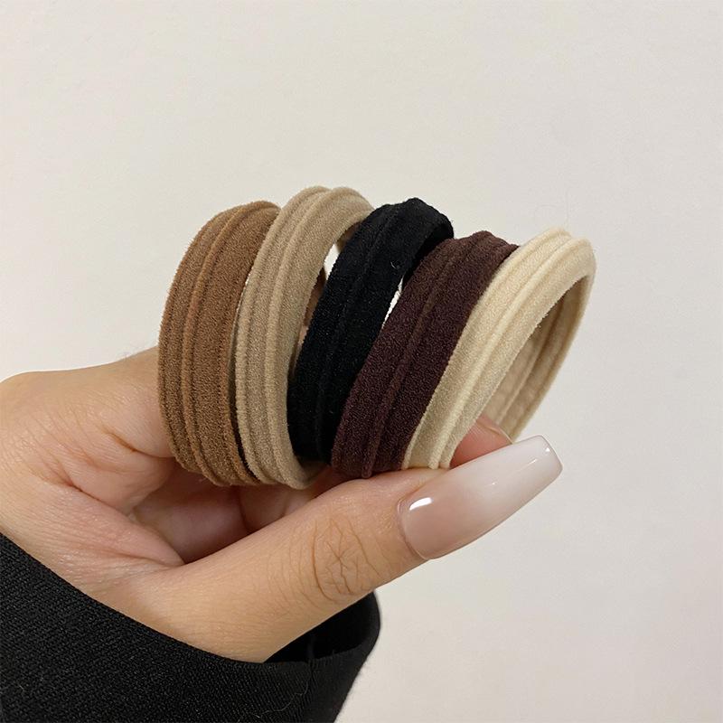 Elastici per Capelli Audaci Senza Cuciture - Elastici Resistenti in Stile Coreano per Code di Cavallo da Donna