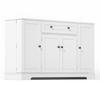 Kitchen Cabinet Multifunctional Buffet 138cm Sideboard with Drawer Shelf Doors And Adjustable Shelves Buffet Modern Design Anti-Tip Protection