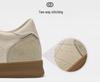Men's Breathable Lace-up Sports Shoes, 8cm Height Increasing, Lightweight, Thick Sole, Casual Training Board Shoes