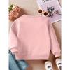 Stylish Casual Round-Neck Sweatshirt for Girls, Perfect for Autumn And Winter, Featuring Trendy Sports Prints