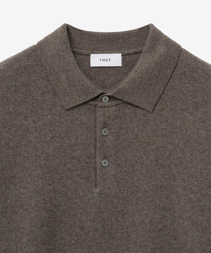 Tienjiti Essential Polo Knit Top (Brown) Tnsw5F110W2
