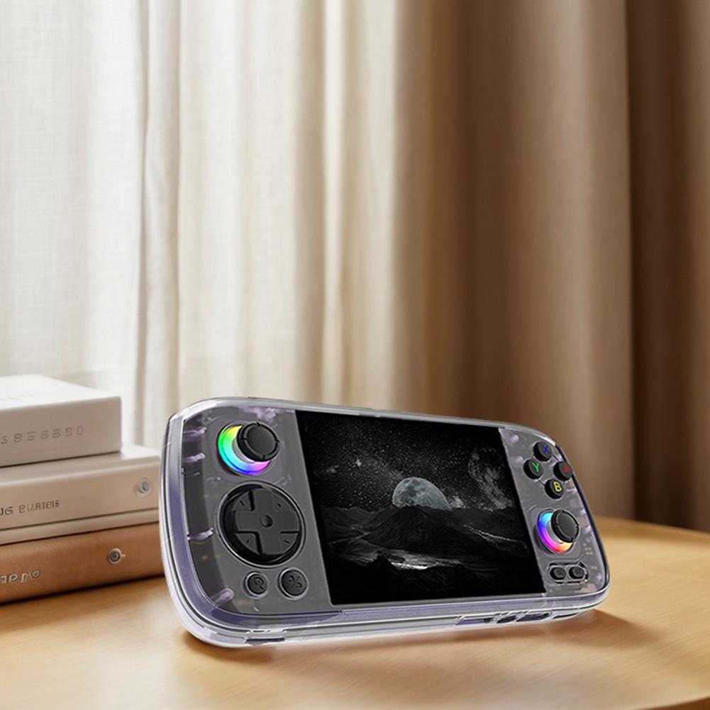 Transparent TPU Protective Cover Shockproof TPU Protector Shell Sleeve Anti-Scratch Anti-slip for ANBERNIC RG406H Game Console