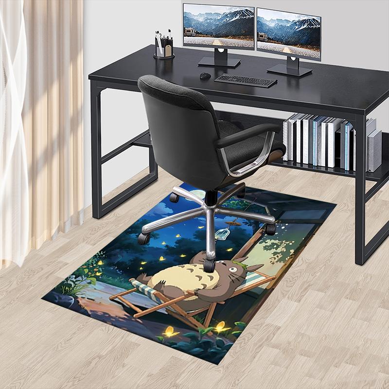 1 stuks Nachtelijke Totoro Ontspanningskleed voor Speelkamer Slaapkamer Woonkamer Bank Huisdecoratie, Kinder Spelplek Kleed Antislip Vloermat Y7298