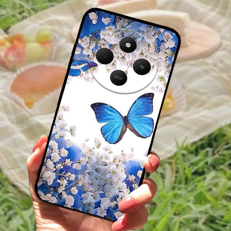Pouzdro pro Xiaomi POCO C75 4G Redmi 14R 5G Redmi A3 Pro 4G Redmi A4 5G Pouzdra Měkký nárazník Nárazuvzdorné Ochranný Kryt Černá Taška na Telefon