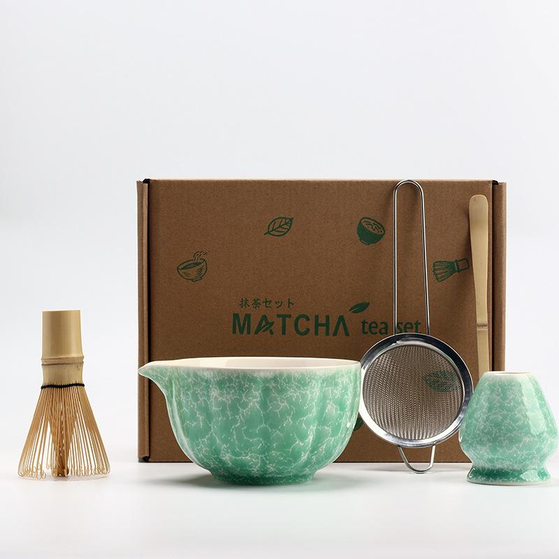 5pcs/set Japanese Matcha Set Vintage Bamboo Matcha Brush Exquisite Matcha Bowl Tea Tools Accessories Ceremony Great Gifts Box