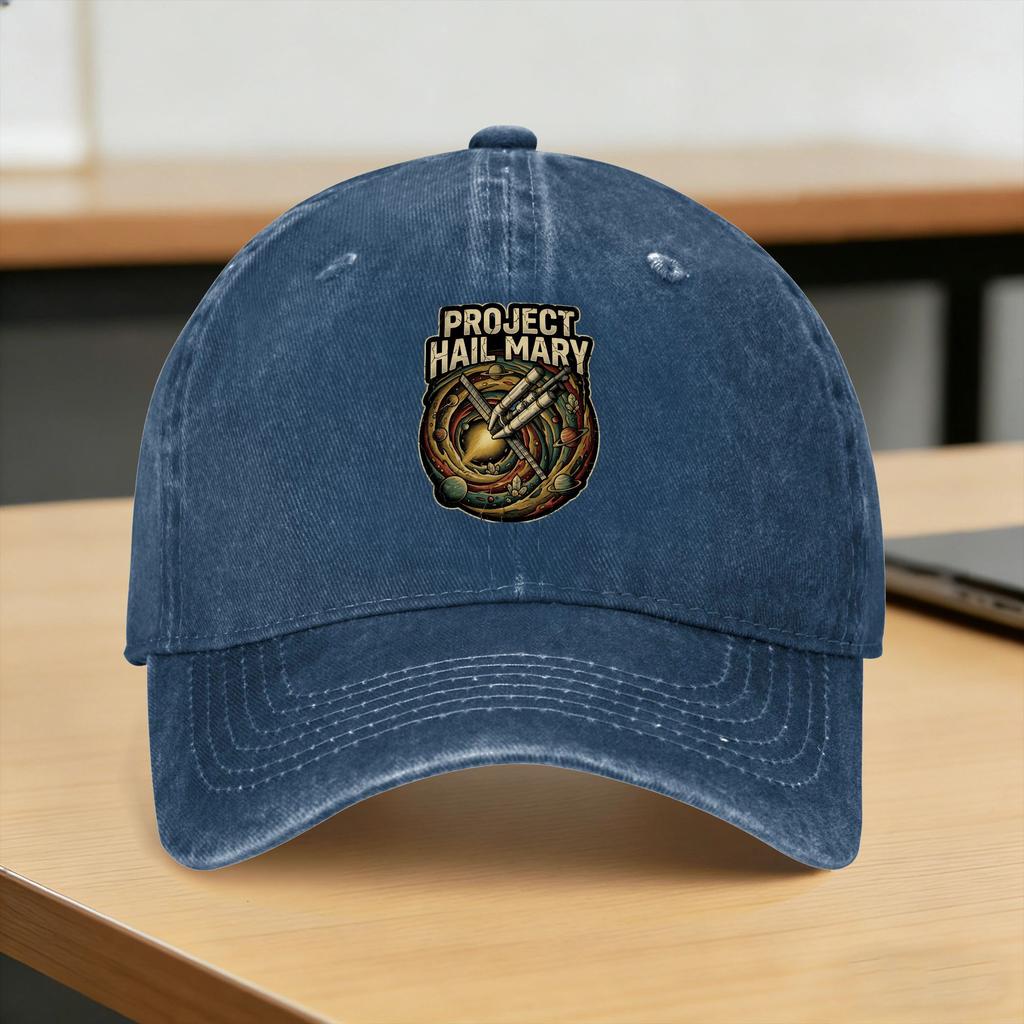Spring Project Hail Mary Vintage Baseball Cap Sun High Quality Design Washed Trucker Hat Couple Vintage Hiking Snapback Cap