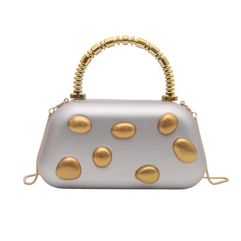 

Women s cosmetic bag luxury designer bags 2025 new shoulder messengerbag high end wallet korean popular clutch Rivet evening bag