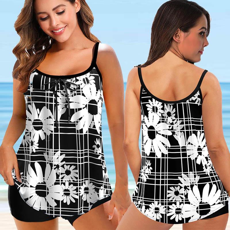 Damen Zweiteiler Tankini Set Neue Frau Sexy Bikinis Set Sommermode Große Größe Monokini Bademode Bikini Damen Badeanzüge