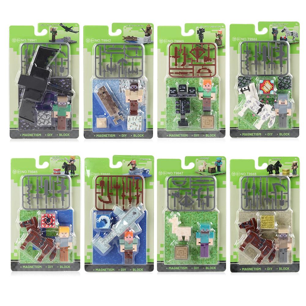 Magnetic Blocks Sets Kid Building Toys Build Mine Magnet World Model for Boys Girls STEM Montessori Sensory Cubes Toddlers Gifts