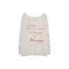 Lazy Letter-printed Sunscreen Blouse Women's Summer Long-sleeved Shirt Loose and Unique Off-shoulder Slanted Shoulder Top