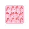 12-Cavity Christmas Themed Silicone Baking with 6 Shapes for and Chocolate Making