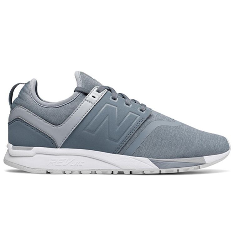 New Balance Nb 247 Comfortable Versatile Mesh Fabric Synthetic Leather Low Top Training Running Shoes Women Sneaker Fog-Gray WRL247YE