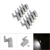 10Pcs Schrank Schrank Schrank Kleiderschrank LED Scharnier Licht Home Küche (Warmweiß)