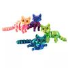 12Cm Articulated 3D Printed Cat Cute Animals Toys Decor For Stress Relief Desktop Decoration Pet Christmas Gift