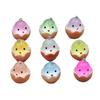 Luminous 3D Cartoon Egg Waffle Bag Pendant - DIY Resin Jewelry Accessory