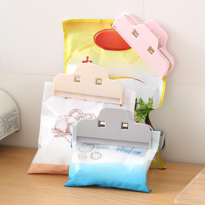Portable Bag Clips Kitchen Storage Food Snack Seal Sealing Bag Clips Sealer Clamp Plastic Tool Kitchen Organization Accessories