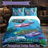 Personalized 3Pcs Bedding SetMinecraft Custom Text Duvet Cover Pillowcase Set Bedroom Gift