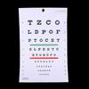 Premium Snellen Eye Chart Wall Chart Plastic Waterproof Snellen Charts For Eye Test Exams
