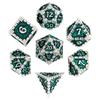 Cusdie DND Metal Solid Dice Dragon Pattern 7Pcs D4-D20 Polyhedral Dice Set for D&D Role Playing Game Pathfinder Board Games
