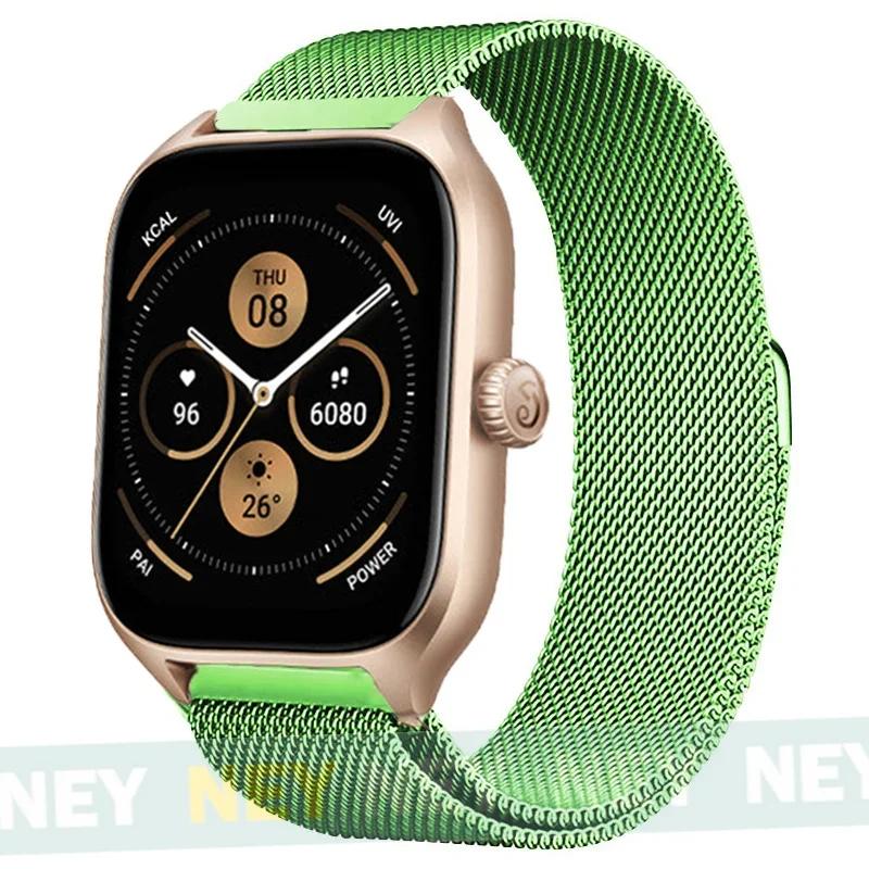 Milanese Loop For Amazfit GTS/GTR-4-3-2-2e-Mini-Pro/stratos 3 Metal Bracelet 20mm 22mm Watch Band for Amazfit bip-U-S-lite Strap