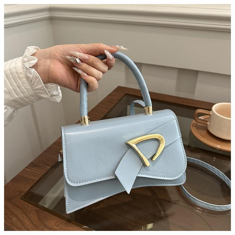 Chic Solid Color Faux Leather Shoulder Bag for Women, Minimalist Square Crossbody Purse, Trendy Casual Handbag