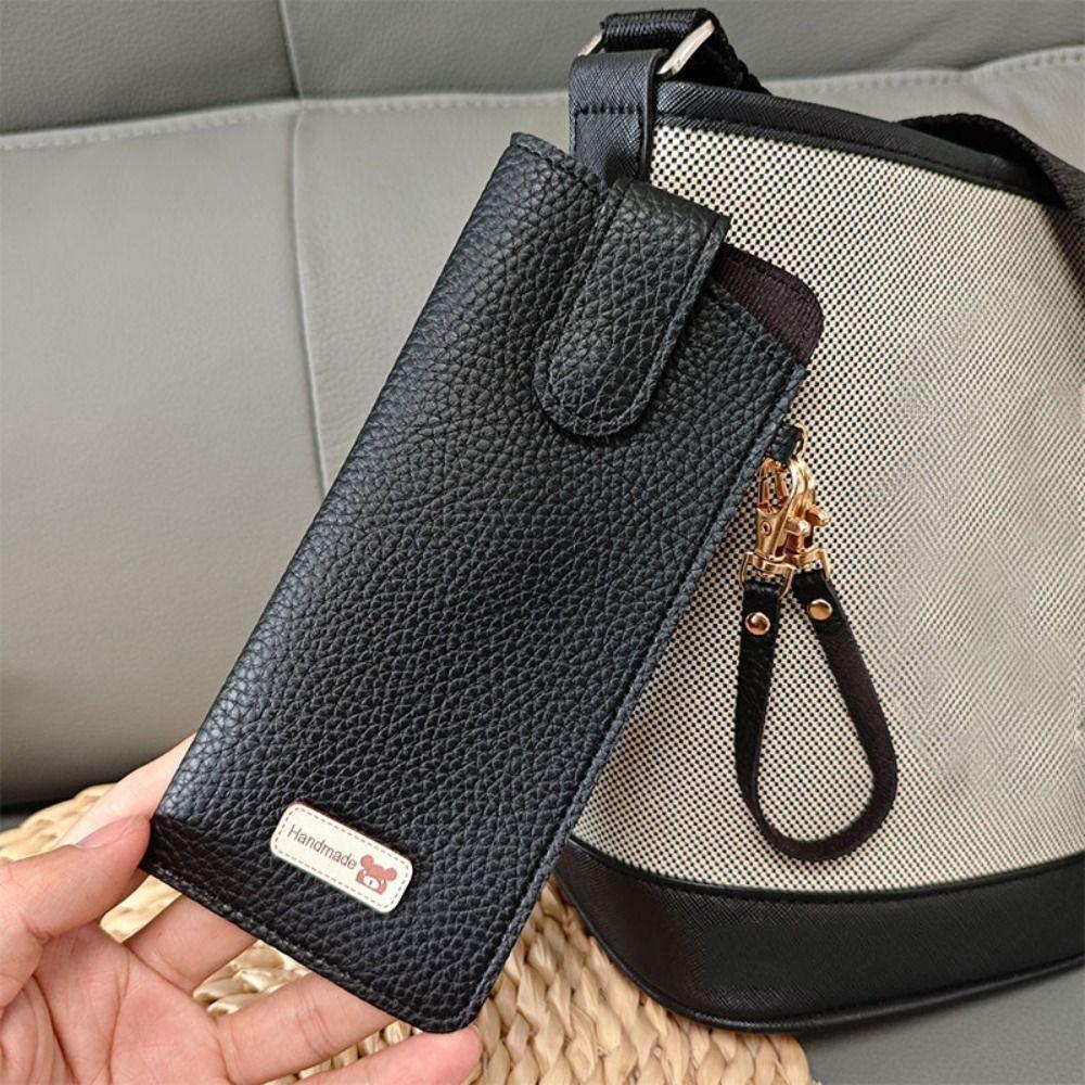 Einfarbige Sonnenbrillen-Aufbewahrungstasche mit Lanyard-Sonnenbrillenhalter Brillenzubehör