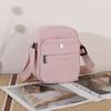 Lightweight Nylon Crossbody Bag with Front Flap Snap Closure Casual Mini Shoulder Purse for Daily Travel