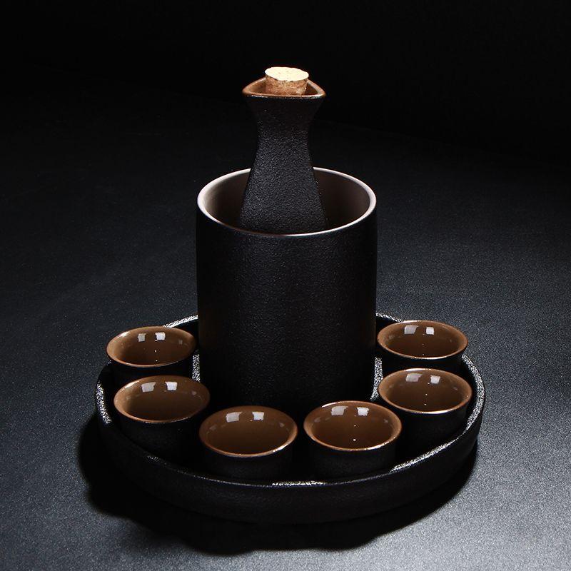Japanese Style Ceramic Sake Pot Cup