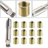 Galvanized M14x1.25 Stainless Steel Thread Inserts with M16x1.25 High Speed Steel Tap for Accurate Engine Thread Restoration