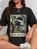 T-shirt Karta Tarota Kochankowie Potwór Frankenstein i Panna Młoda
