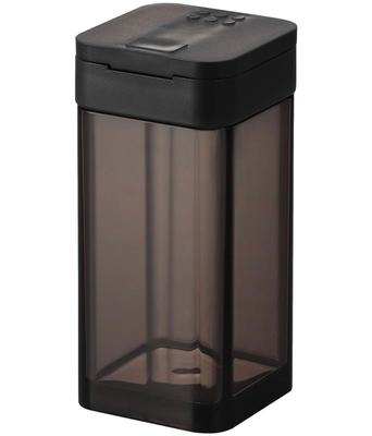 Yamazaki Tower Spice Bottle L Black W4.8×D4.8×H10cm Slide-Open Cap Adjustable Quantity