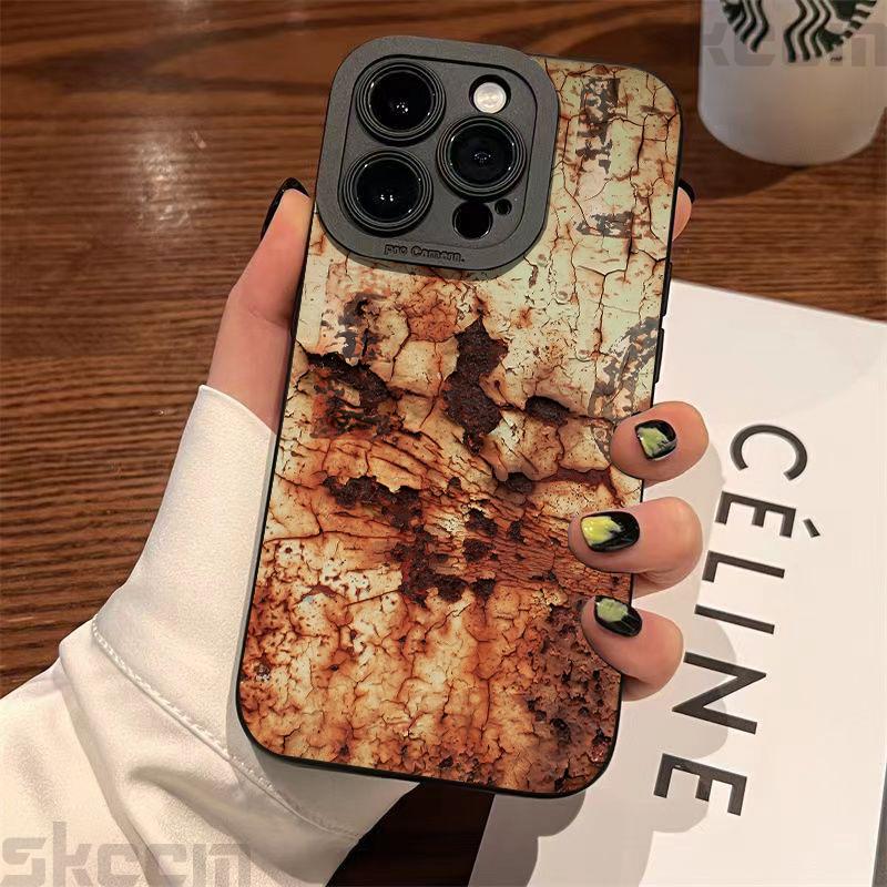 Retro Industrieller Rostiger Stil Silikon Handyhülle Für Samsung Galaxy S23 S24 S25 Ultra S22 S21 S20 Plus FE A15 A35 A54 A55 Hülle