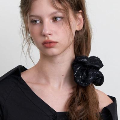 Kinda Lace Layered Scrunch - Black