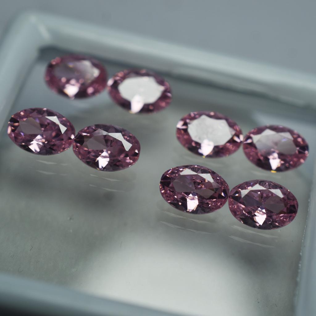 CERTIFIED Pink Sapphire Natural Oval Cut Gemstone Lot Ring Size