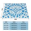 Arai - Light Blue Maori Pattern Blanket Soft Warm Flannel Throw Blanket Bedspread for Bed Living room Picnic Travel Home Sofa