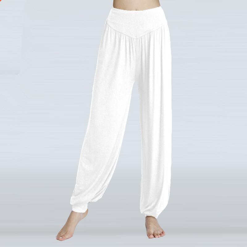 Dance Pants Women's Modal Loose Feet Dancing Wide-Legged Leotards Latin Yoga Practice Long Trousers Soft Home Pants