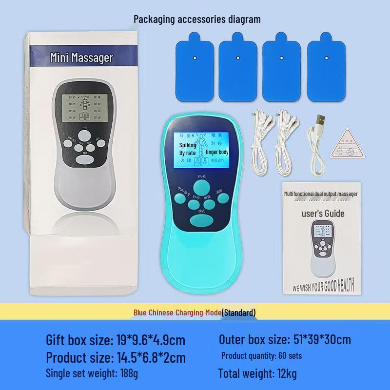 

Low-Frequency Pulse Microcurrent Electrotherapy Massager for Full-Body Meridian Dredging and Physiotherapy Chinese