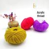 Acrylic Yarn Ball for Knitting Sweaters, Hooks, Shoes, Slippers, Hand-Woven Projects.