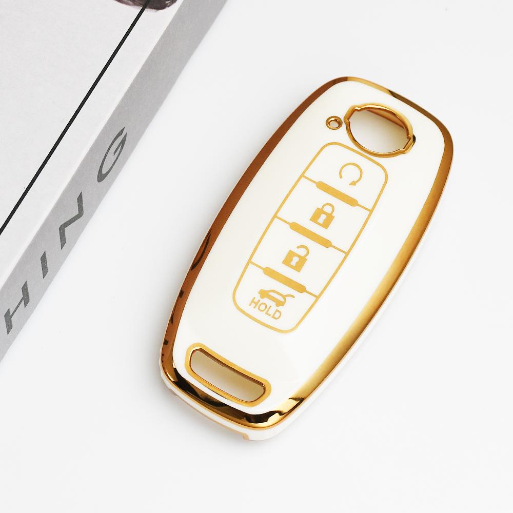 Shell For Nissan Micra Qashqai J11 X-Trail T32 Tiida Pathfinder Leaf Juke Versa Note Patrol Fob Tpu Car Key Case Cover Holder