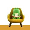 Home Decorations Cute Frog Rocking Chair Miniature Frog Figurines Animal Cat Ornaments for Japanese ZAKKA Frog Figurines